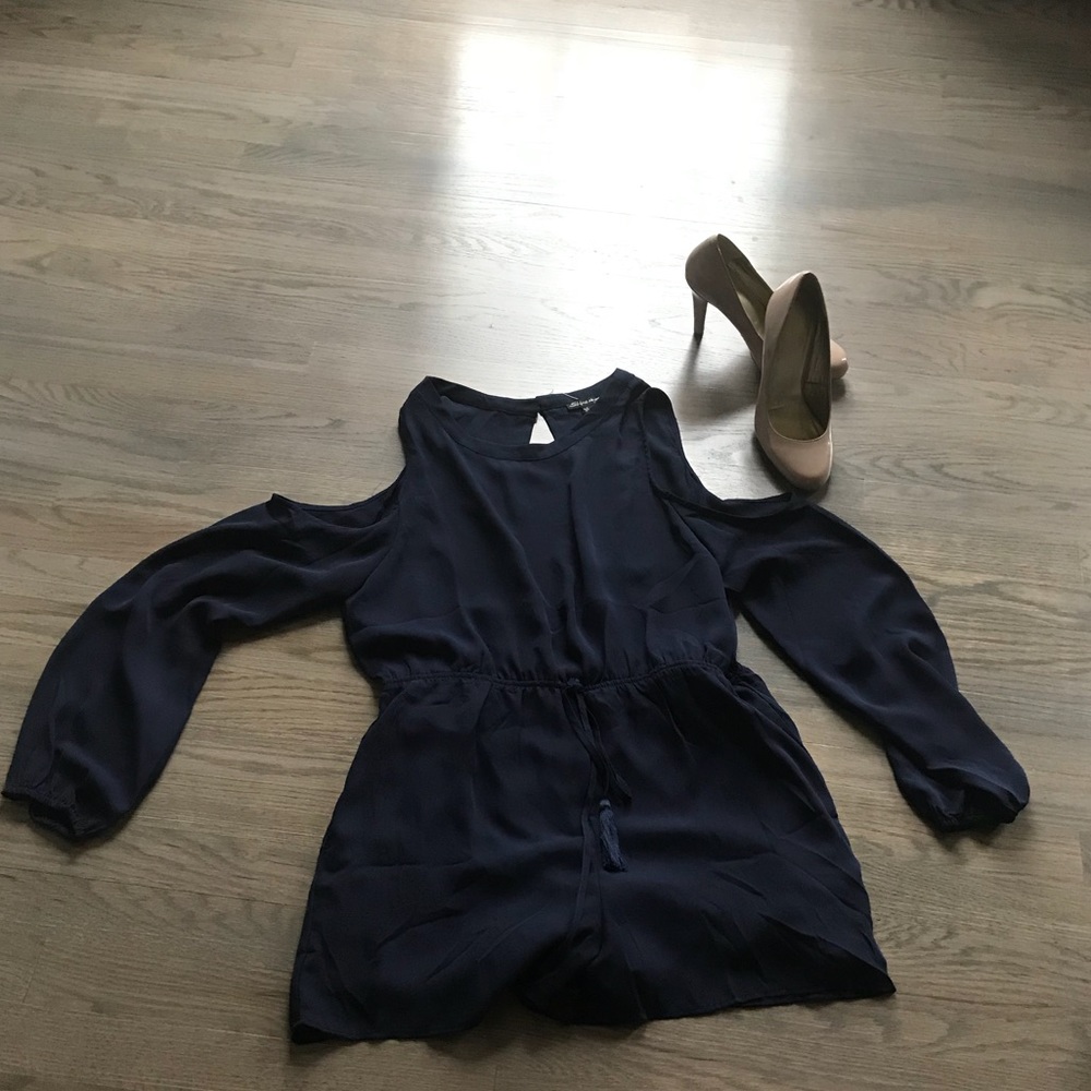 Navy blue romper! NWOT